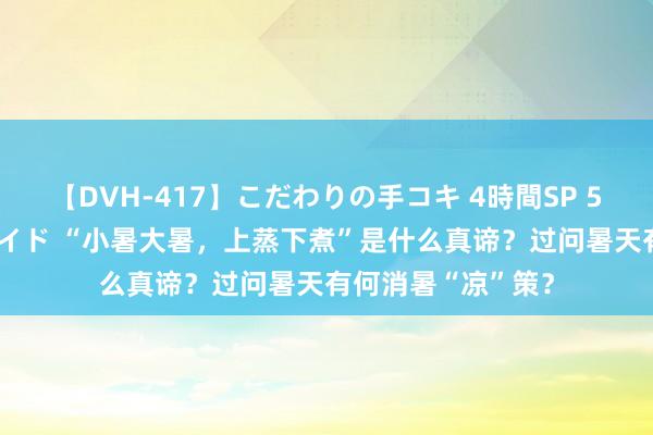 【DVH-417】こだわりの手コキ 4時間SP 5 30人のハンドメイド “小暑大暑，上蒸下煮”是什么真谛？过问暑天有何消暑“凉”策？