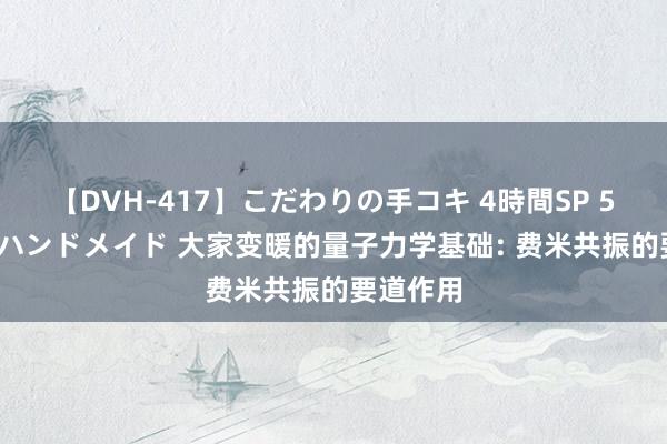 【DVH-417】こだわりの手コキ 4時間SP 5 30人のハンドメイド 大家变暖的量子力学基础: 费米共振的要道作用